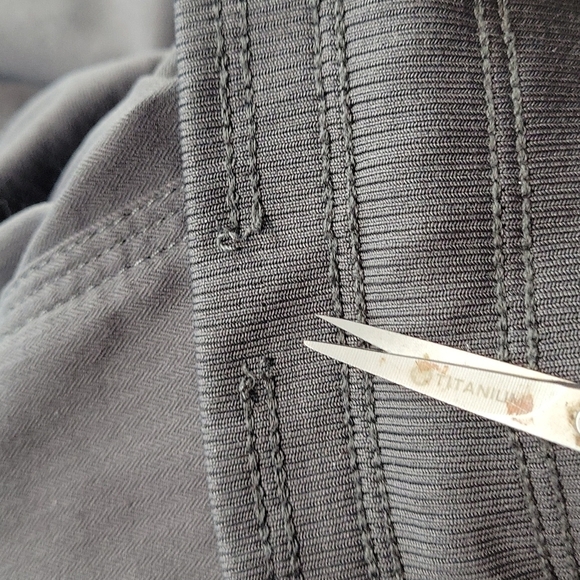 The North Face Pull On Ribbed Drawstring Waist Cropped Pants Gray - Picture 11 of 11